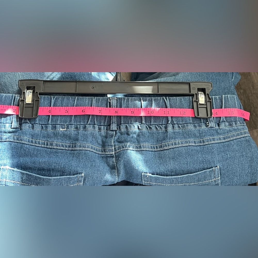 Pull-On Denim Jeans Women Elastic Waist  NWOT Stretch petite med - Picture 6 of 6